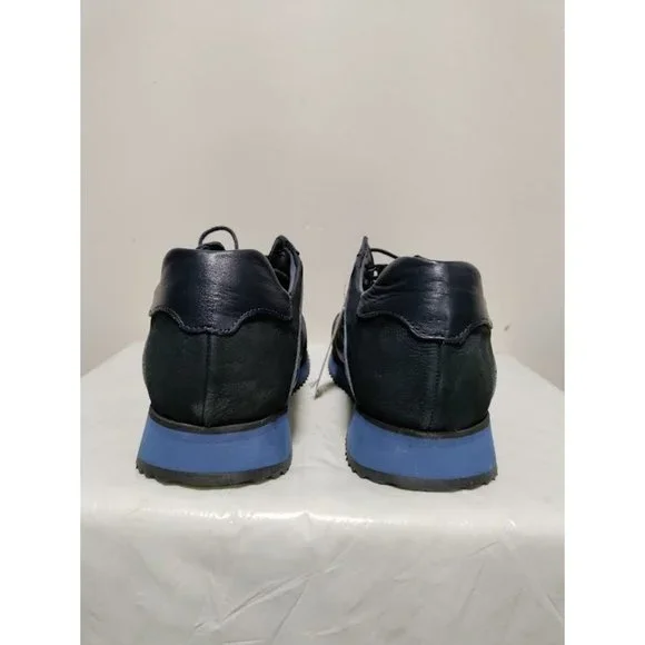 NWOB Sarar Camouflage Running Sneaker Shoes Lace Up Navy Mens Size 8.5 - Picture 7 of 11